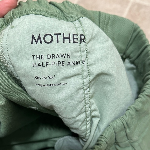 MOTHER Women's Green Ankle Pants - Picture 5 of 7